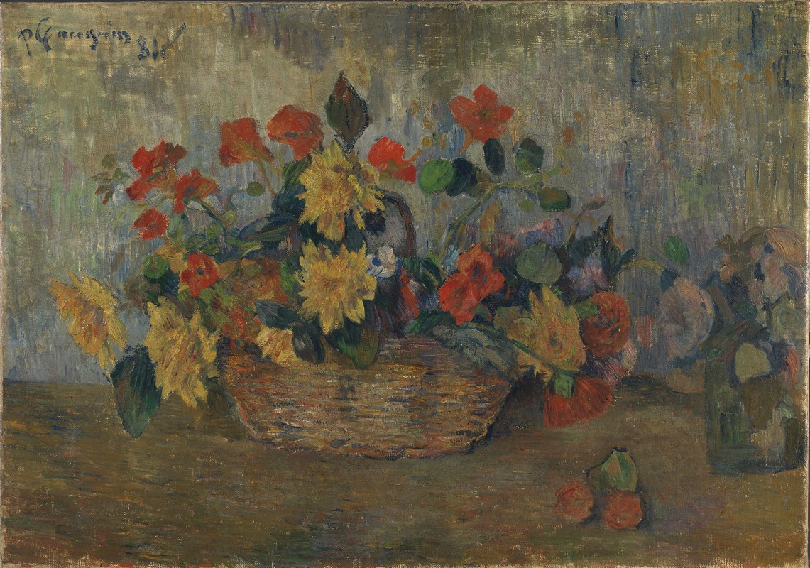 Flowers still life by Поль Гоген, 1884 — digital art print download