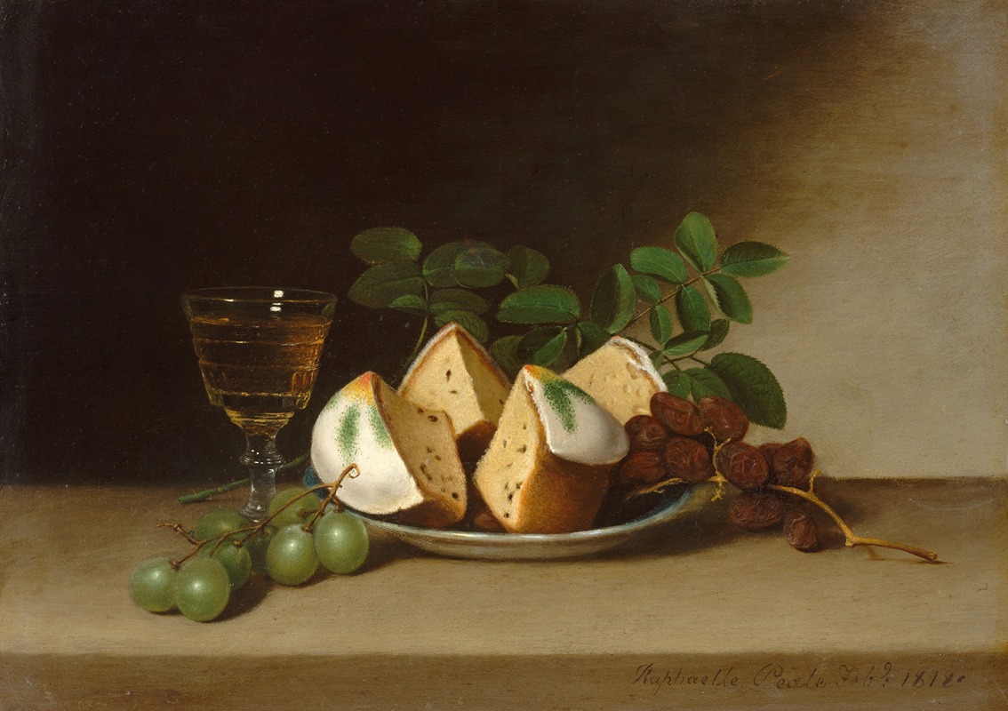 Still Life with Cake by Рафаэль Пил, 1818 — digital art print download