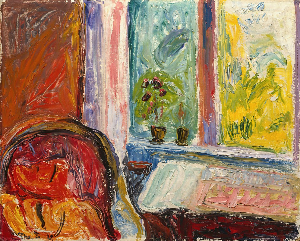 The red Chair by Торвальд Эрихсен, 1929 — digital art print download
