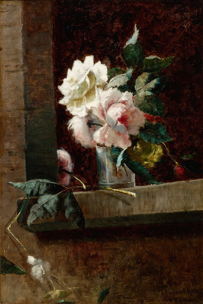 Italian Roses by Уильям Генри Хиллиард, 1887 — digital art print download