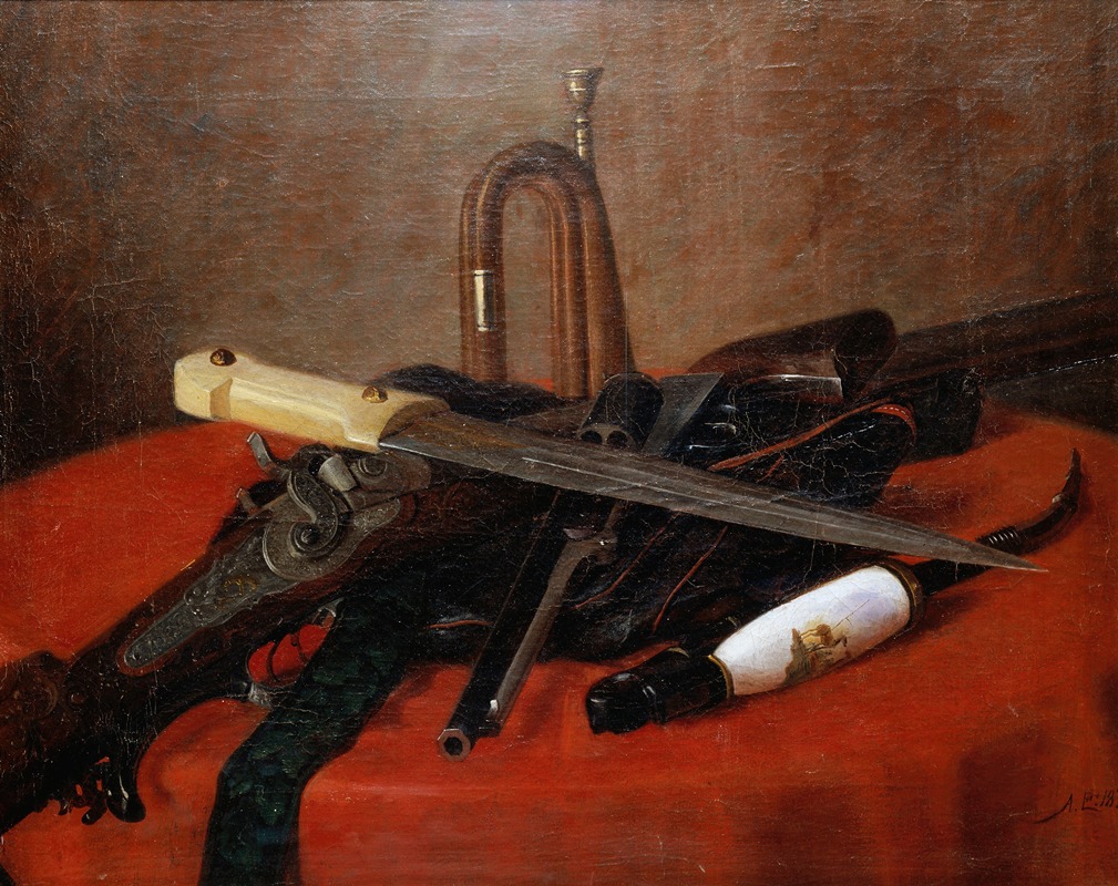Still Life by Альберт Эдельфельт, 1873 — digital art print download