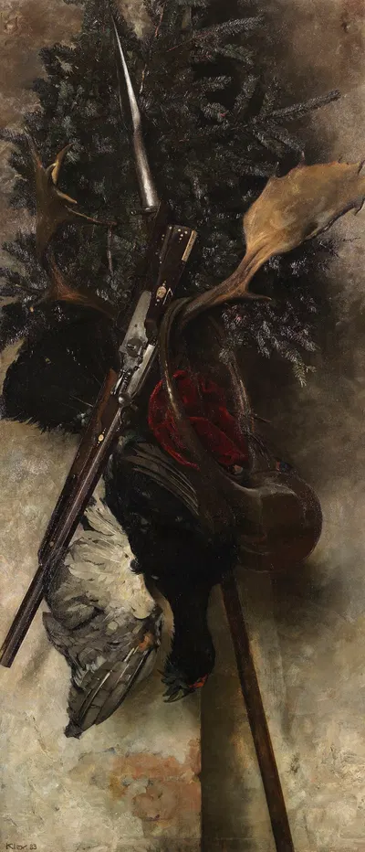 Jagdstillleben by Генрих Клей, 1883 — digital art print download