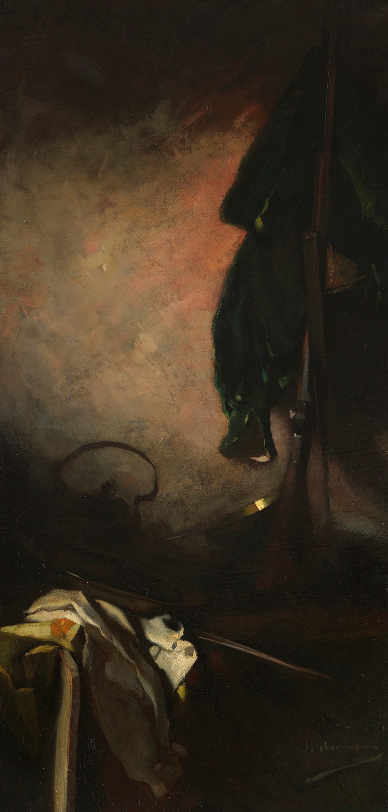 Großes Stilleben mit Gewehr by Хуго Фрайхерр фон Хаберманн, 1891 — digital art print download
