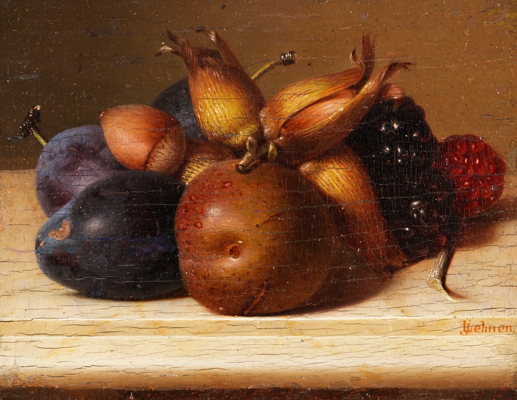 Stillleben Mit Früchten Und Nüssen — Jakob Lehnen