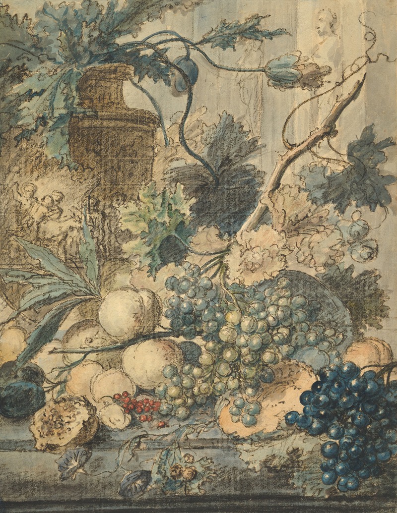 Still Life With Fruit by Ян ван Хёйсум — digital art print download