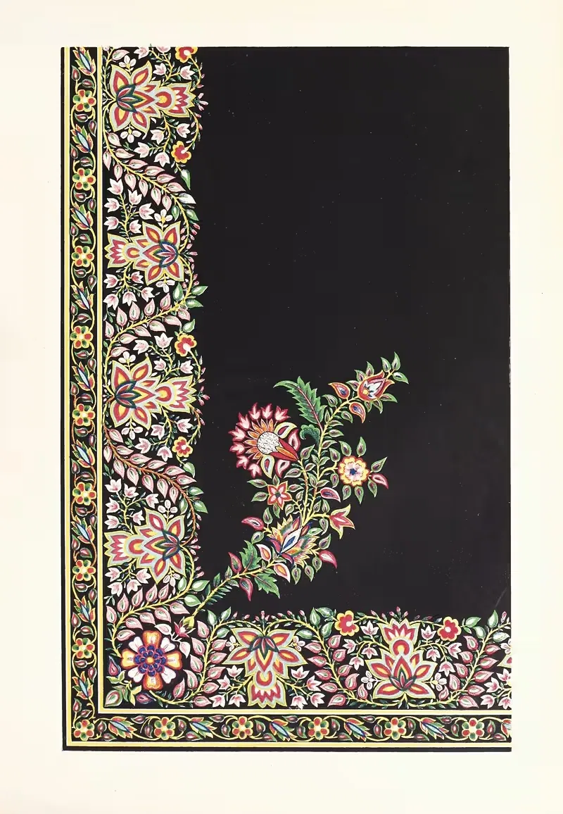 Индийский вышитый атласный фартук. by Джон Чарльз Робинсон, 1858 — digital art print download