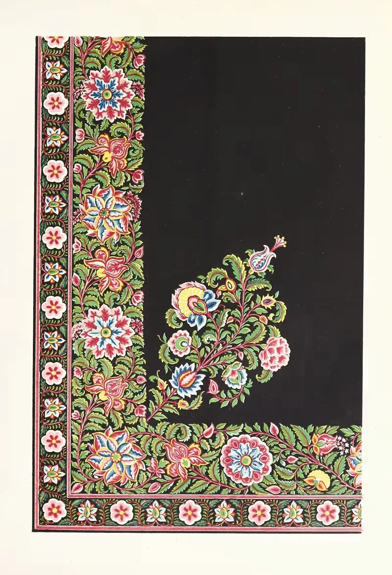 Индийский вышитый атласный фартук by Джон Чарльз Робинсон, 1858 — digital art print download