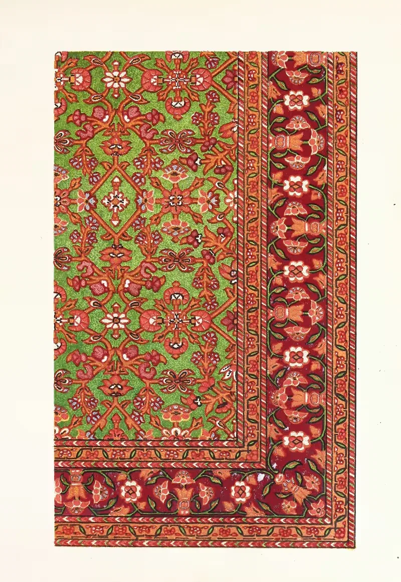 Шелковый ковер. Современный индийский by Джон Чарльз Робинсон, 1858 — digital art print download