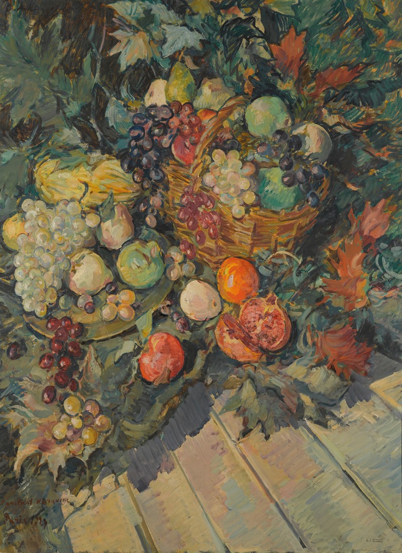 Still Life With Fruit by Константин Алексеевич Коровин, 1927 — digital art print download