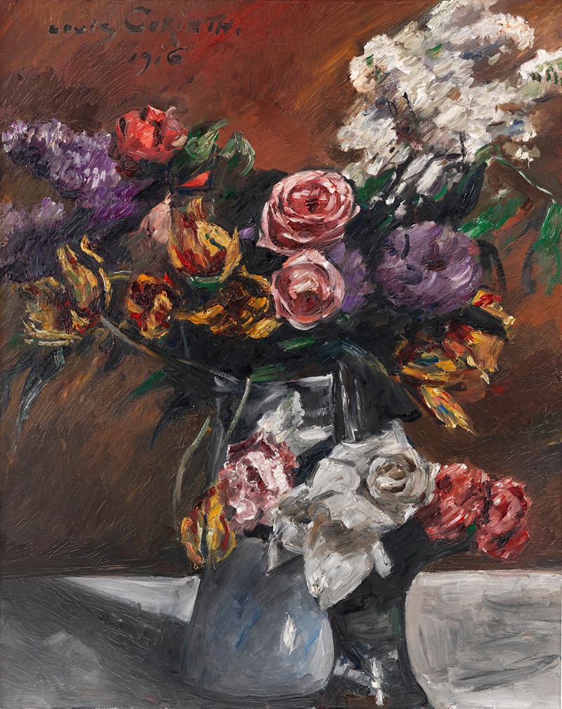 Rosen, Tulpen und Flieder — Lovis Corinth