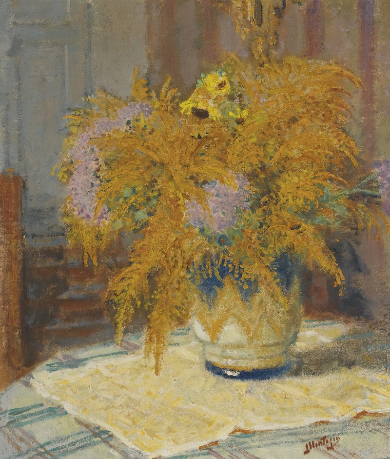 Bouquet De Fleurs by Пьер-Южен Монтезен — digital art print download