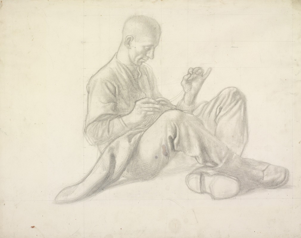 Life Study For Heavy Artillery by Колин Гилл, 1919 — digital art print download