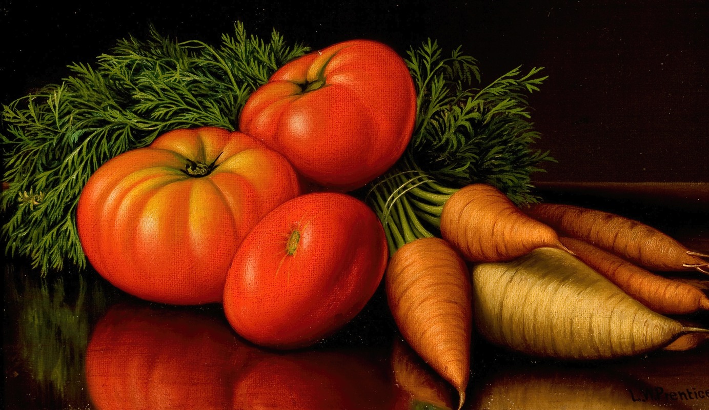 Still Life with Tomatoes and Carrots — Леви Уэллс Прентис