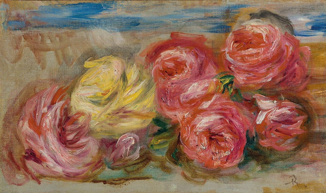 Roses by Пьер-Огюст Ренуар, 1915 — digital art print download