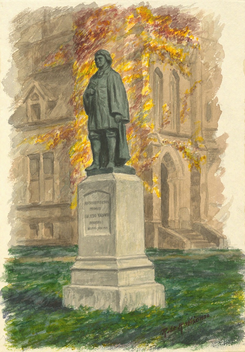 Statue of Pierson by Robert R. Wiseman — digital art print download