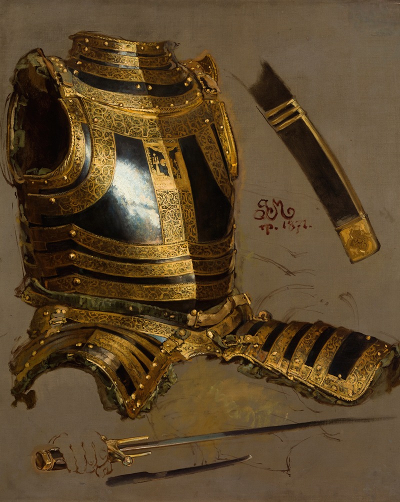 Study of Stephen Báthory's Armour by Ян Матейко, 1871 — digital art print download