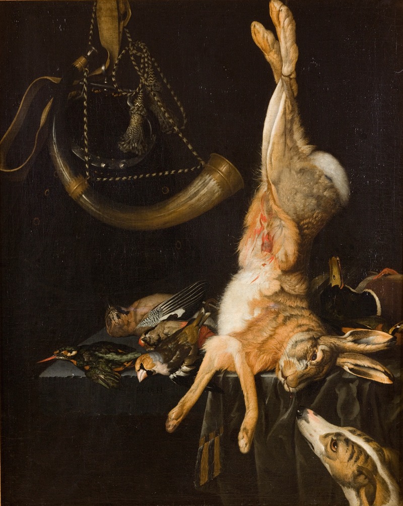 Still Life with a Hare by Philipp Ferdinand de Hamilton, 1698-1705 — digital art print download