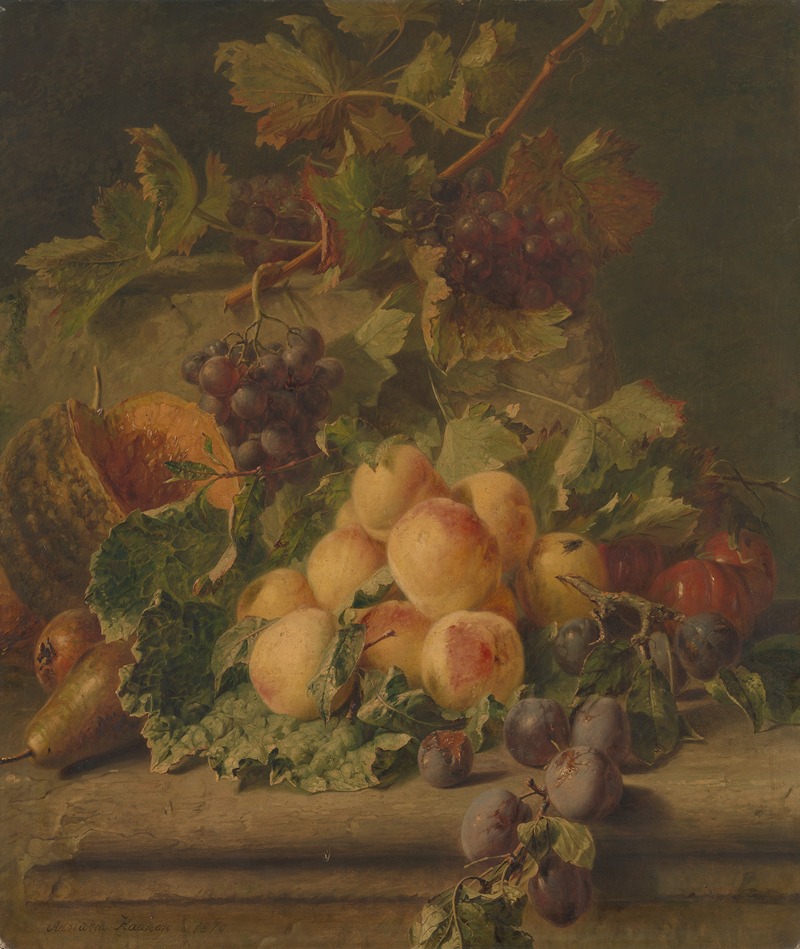 Vruchten by Adriana Johanna Haanen, 1870 — digital art print download