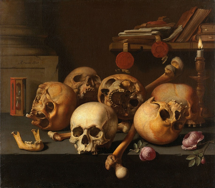 Vanitas still life by Альберт Янсз. ван дер Шор, 1640 - 1672 — digital art print download