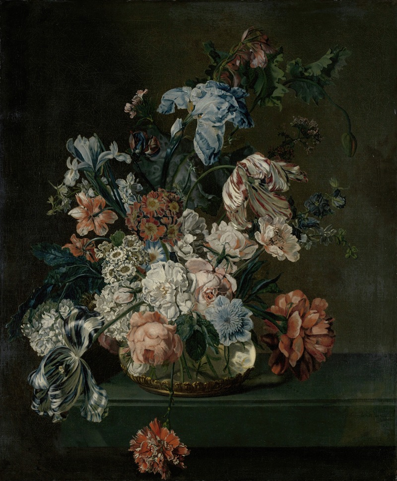 Still Life with Flowers by Cornelia van der Mijn, 1762 — digital art print download