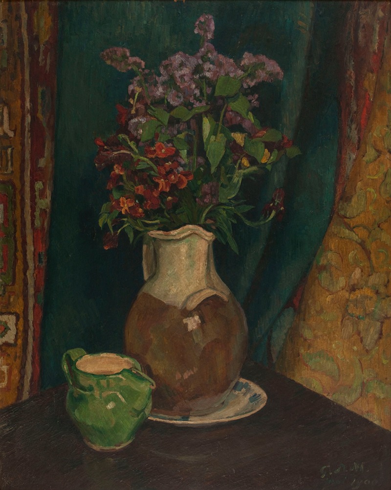 Nature morte aux giroflées by Жорж Даниэль де Монфре, 1900 — digital art print download