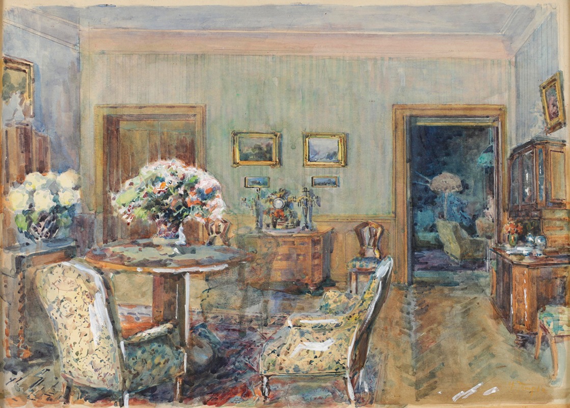 Saloninterieur by Ханс Темпл — digital art print download