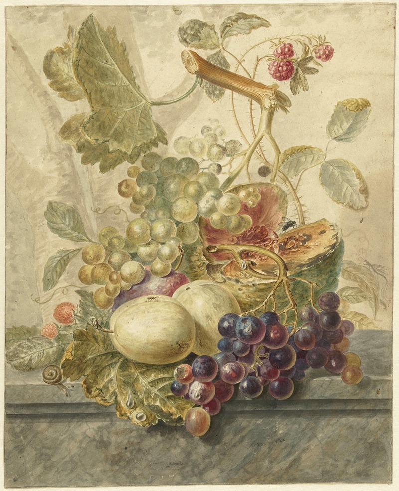 Stilleven met fruit by Hendrik Schwegman, 1771 - 1816 — digital art print download
