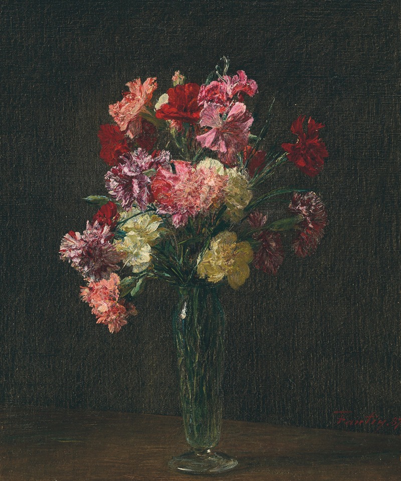 Œillets by Henri Fantin-Latour, 1887 — digital art print download