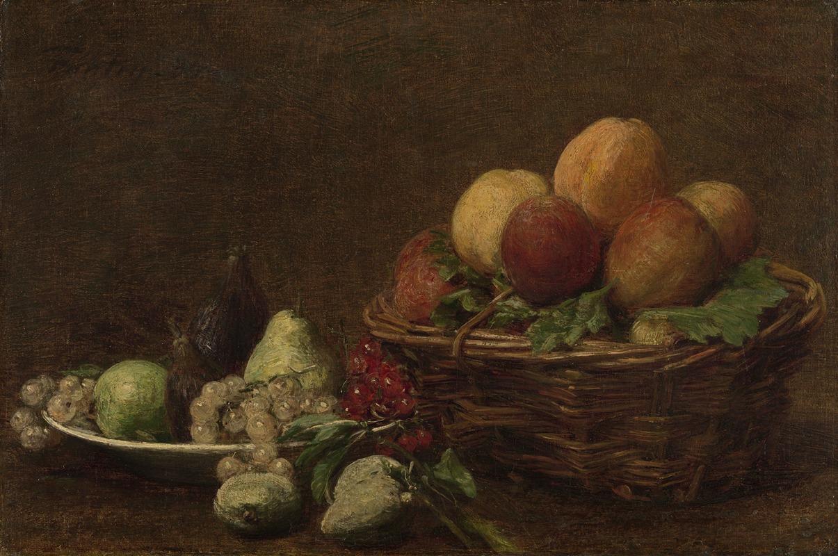 Still Life with Fruit by Анри Фантен-Латур — digital art print download