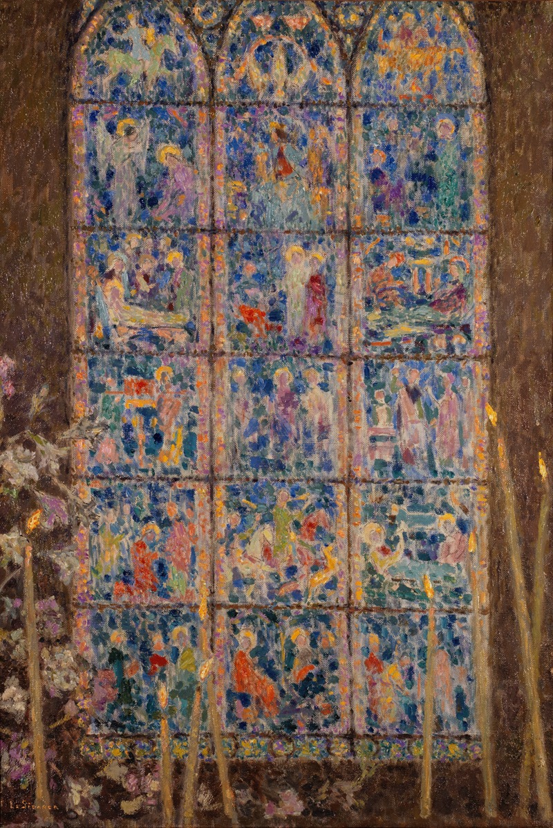 Le vitrail, Chartres by Анри Ле Сиданер — digital art print download