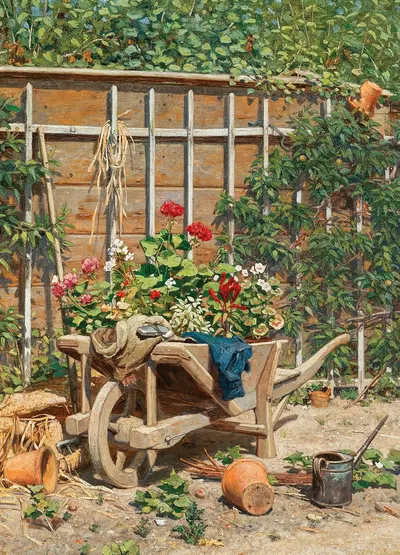 Gartenidyll by Уго Шарлемон — digital art print download