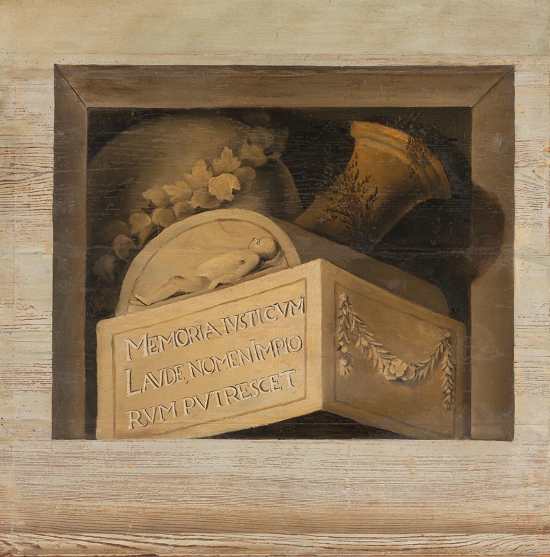 Tomb with Inscription by Якоб ван Кампен, 1645 - 1650 — digital art print download