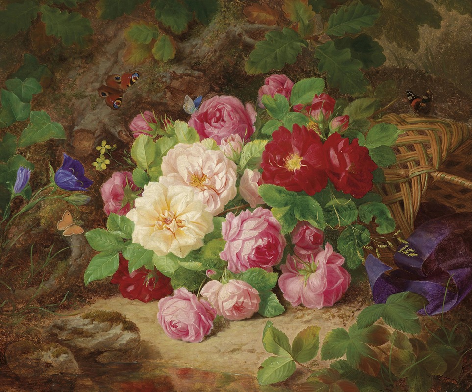 Rosenstück am Waldboden by Josef Lauer — digital art print download