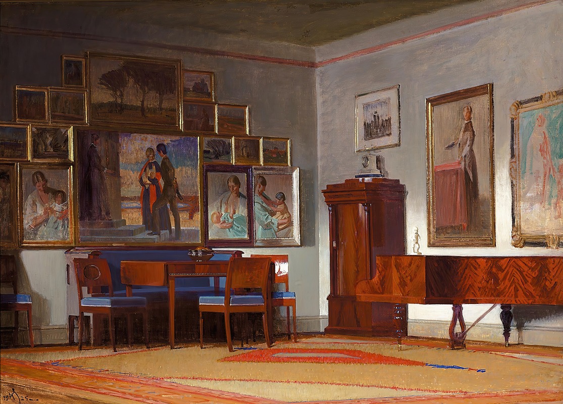 Fra kunstnerens hjem — Knud Sinding