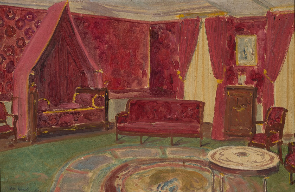 Bonaparte's bedroom by Леон Камир-Кауфман, 1923 — digital art print download
