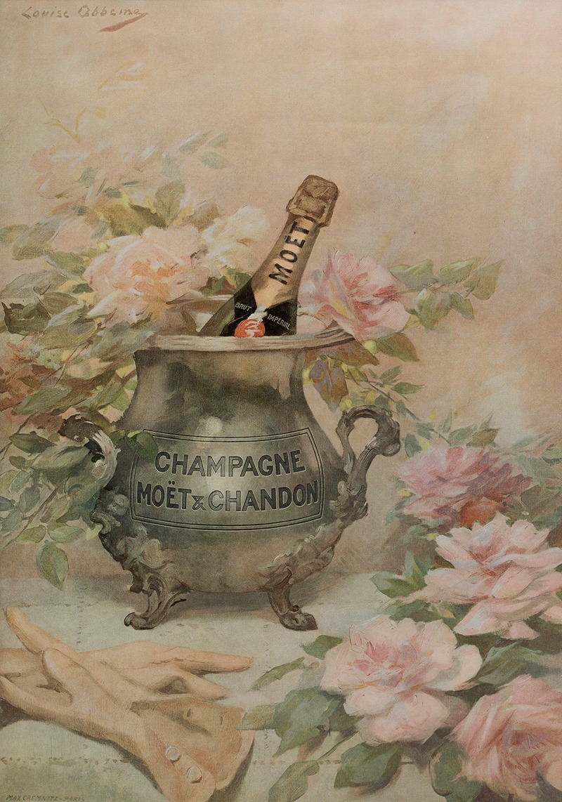 Affiche publicitaire pour Moët & Chandon by Луиза Аббема — digital art print download