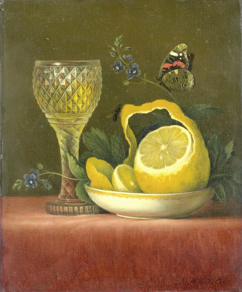 Still Life with Lemon and Cut Glass — Maria Margaretha van Os