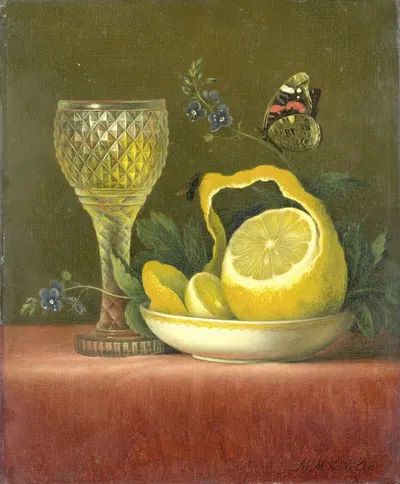 Still Life with Lemon and Cut Glass by Maria Margaretha van Os, 1823 - 1826 — digital art print download