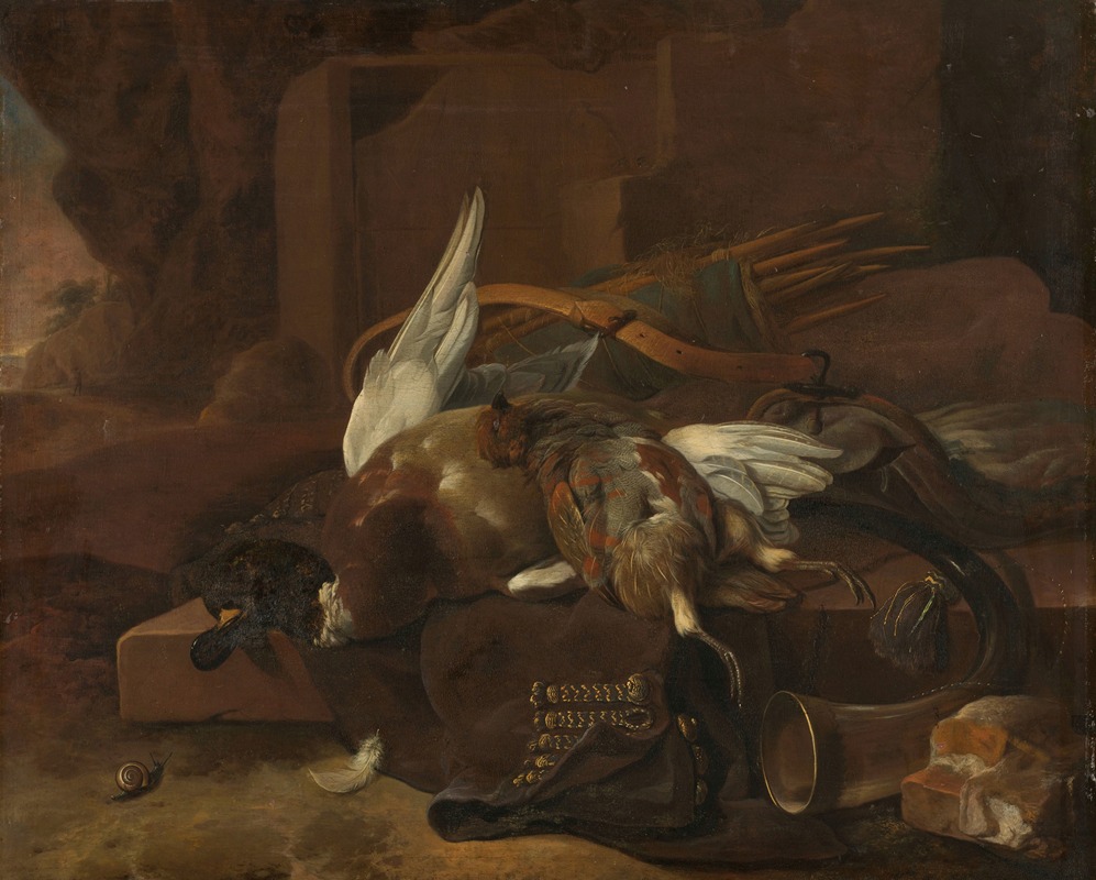 A Hunter's Bag by Мельхиор д'Ондекайтер, 1660 - 1695 — digital art print download