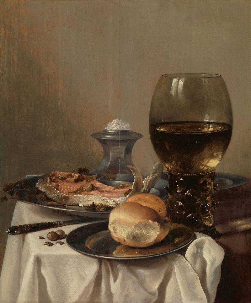 Still Life with a Salt by Pieter Claesz — digital art print download
