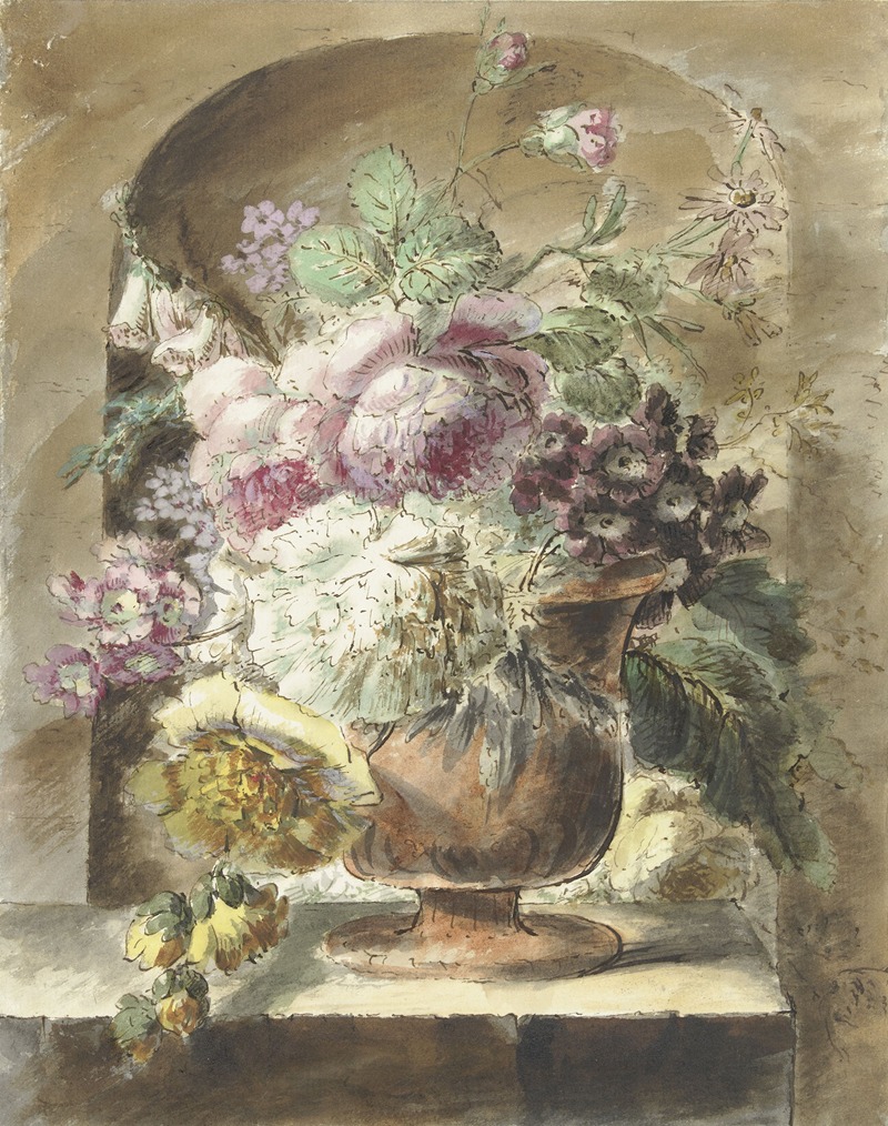 Bloemen by Pieter van Loo, 1745 - 1784 — digital art print download
