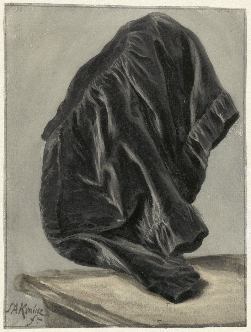Draperiestudie by Симон Андреас Крауз, 1770 - 1825 — digital art print download