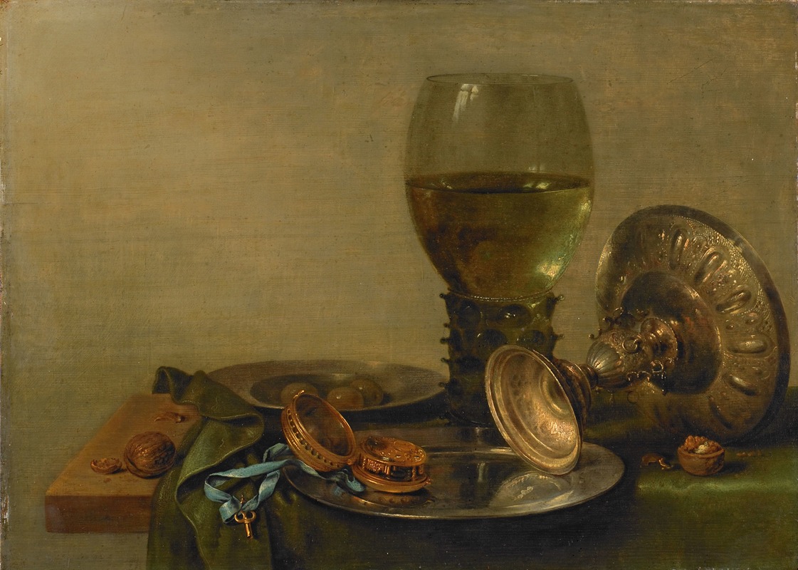 Still Life with a Silver Tazza by Willem Claesz Heda, 1630 — digital art print download