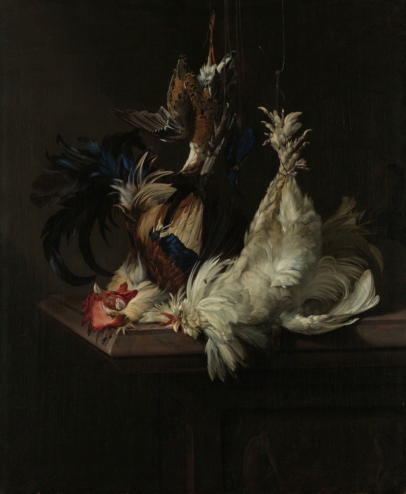 Still Life with Fowl by Willem van Aelst, 1658 — digital art print download