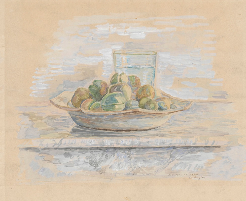 Still life with almonds by Зигмунт Валишевский, 1930 — digital art print download