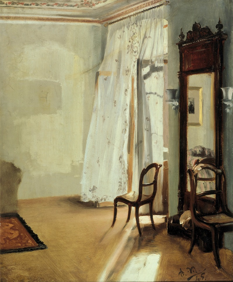 The Balcony Room by Адольф фон Менцель, 1845 — digital art print download