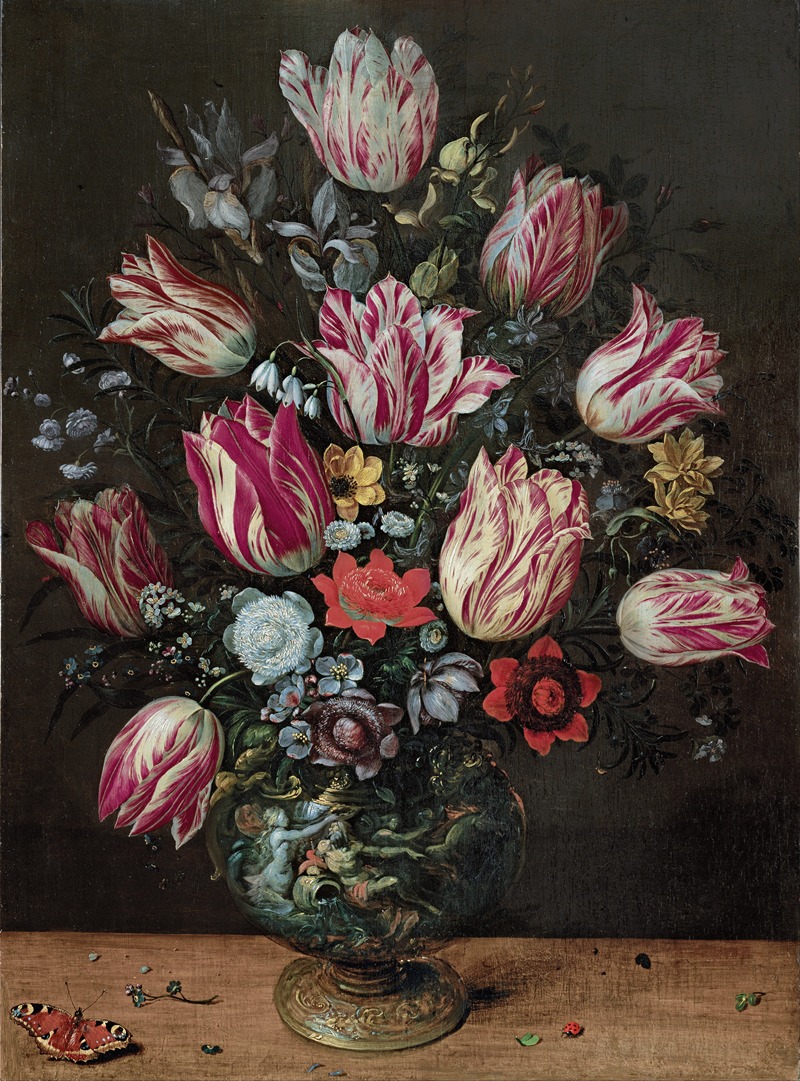 Vase with Tulips by Andries Daniels, 1620-1625 — digital art print download