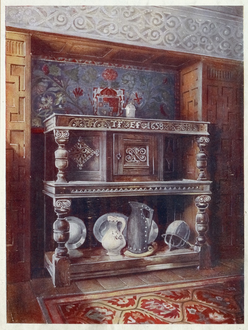 Court cupboard buffet by Edwin Foley, 1910 - 1911 — digital art print download