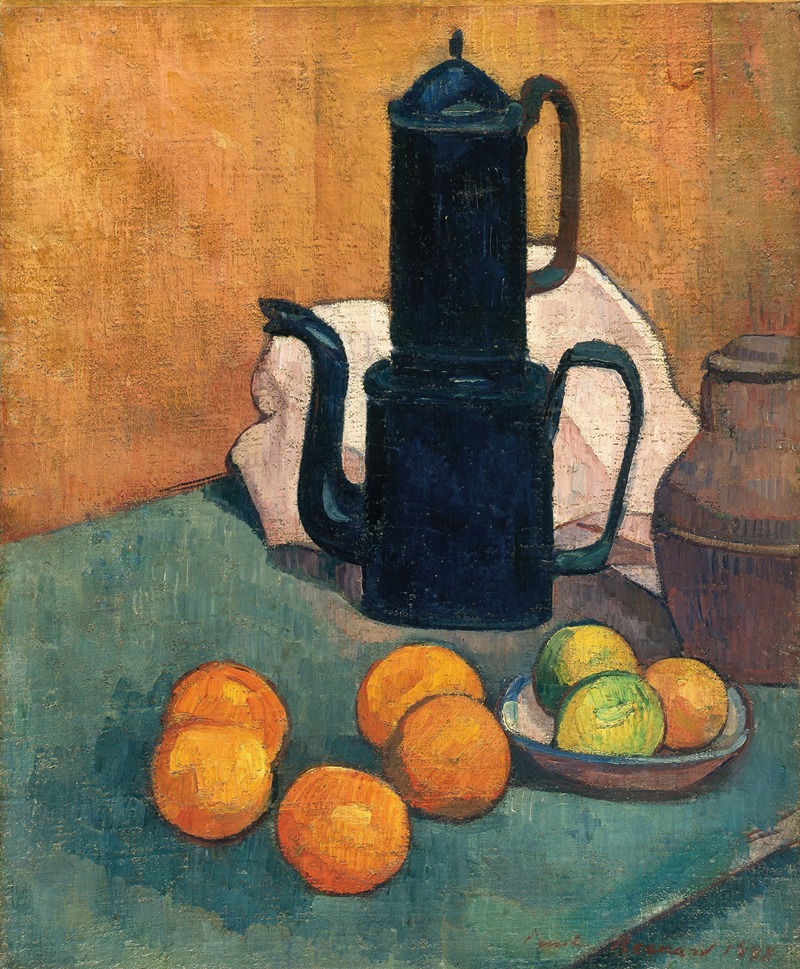 The blue coffee pot by Эмиль Бернар, 1888 — digital art print download
