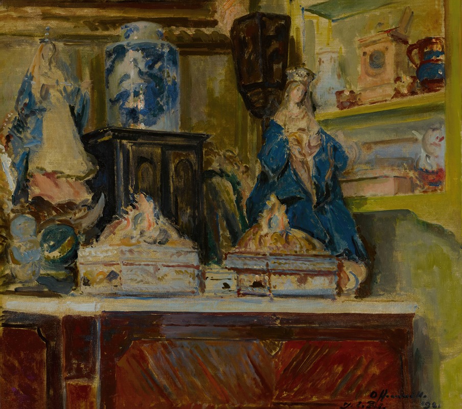Salon jaune à Offranville by Жак-Эмиль Бланш, 1921 — digital art print download